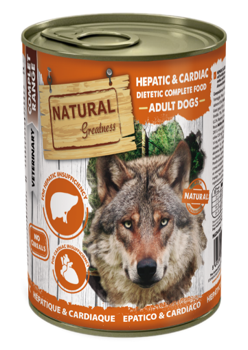 NATURAL GREATNESS HEPATIC CARDIAC UMIDO CANE 400 GR.