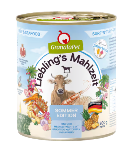 800 GR. MANZO FRUTTI MARE  GRANATAPET UMIDO CANE GRAIN FREE 