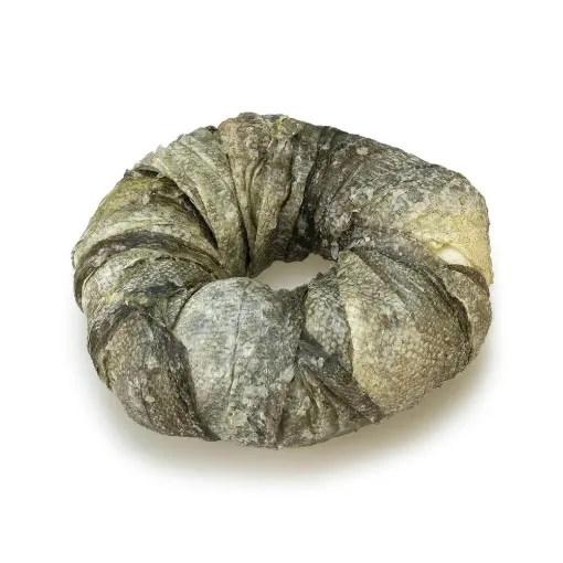 Immagine di SALDI CIAMBELLA di PELLE DI PESCE ARROTOLATA  snack