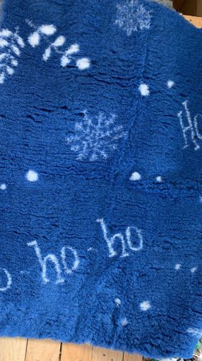 100 X 75 cm Tappeto VETBED NATALE BLU tg. M antiscivolo
